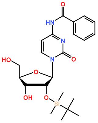 (image for) MC080416 2'-O-tert-Butyldimethylsilyl-N4-benzoyl-cytidine
